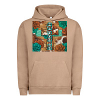 Pigment Burro blessed cross Urban Hoodie - BarkalooDesign