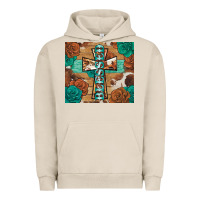 Pigment French Oak blessed cross Urban Hoodie - BarkalooDesign