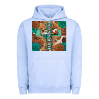 Pigment Grape Ice blessed cross Urban Hoodie - BarkalooDesign
