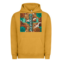 Pigment Peanut Butter blessed cross Urban Hoodie - BarkalooDesign
