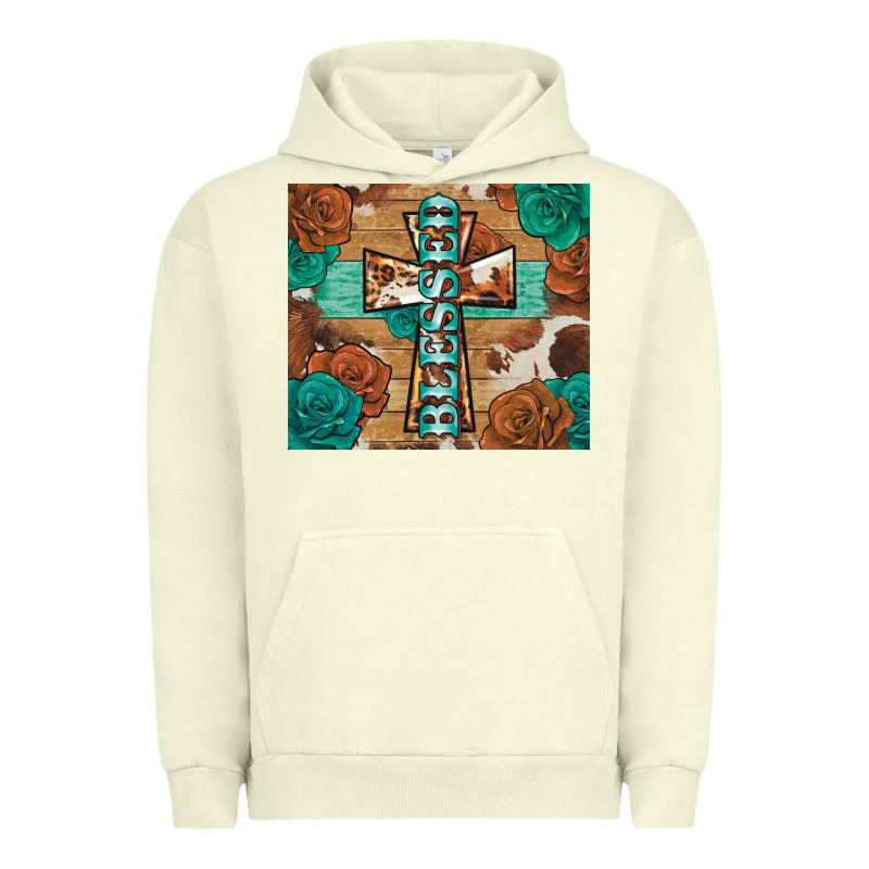 Blessed Cross Urban Hoodie by BarkalooDesign | Teevron