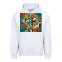 White blessed cross Urban Hoodie - BarkalooDesign
