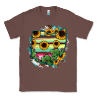 Chestnut Ohio Map Sunflower Cactus Serape Classic Tee - RanaPortraitStore