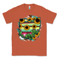 Copper Ohio Map Sunflower Cactus Serape Classic Tee - RanaPortraitStore