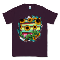 Plum Ohio Map Sunflower Cactus Serape Classic Tee - RanaPortraitStore