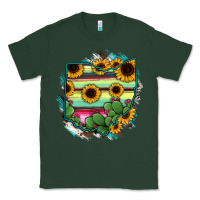 Sports Green Ohio Map Sunflower Cactus Serape Classic Tee - RanaPortraitStore