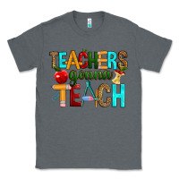 Charcoal Heather teachers gonna teach Classic Tee - RanaPortraitStore