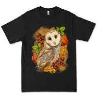 Black Fall Owl Premium Tee - LillyAllenDesigns