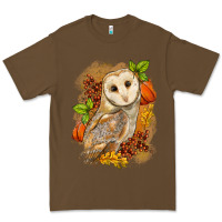 Cacao Fall Owl Premium Tee - LillyAllenDesigns