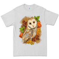 Dove Grey Fall Owl Premium Tee - LillyAllenDesigns
