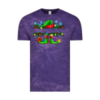 Cloud Purple custom name christmas elf Vintage Tee - texasbilliewilder