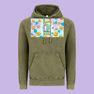 Daddy's Drinking Buddy Vintage Hoodie Designed By Tumblerdesignbyshophia