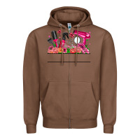 Chestnut Hair Stylist Your Textt Zipper Hoodie - CowhideDigitalArt