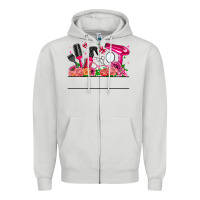 Dove Grey Hair Stylist Your Textt Zipper Hoodie - CowhideDigitalArt