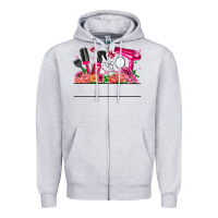 Heather Grey Hair Stylist Your Textt Zipper Hoodie - CowhideDigitalArt