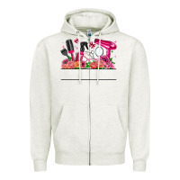 Oatmeal Heather Hair Stylist Your Textt Zipper Hoodie - CowhideDigitalArt