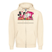 Sandshell Hair Stylist Your Textt Zipper Hoodie - CowhideDigitalArt