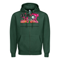 Sports Green Hair Stylist Your Textt Zipper Hoodie - CowhideDigitalArt