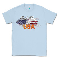 Dusty Blue God Bless The USA Classic Tee - Bettercallsaul