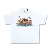 White noahs ark Urban Heavy Tee - texasbilliewilder