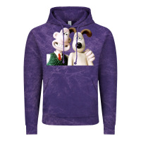 Cloud Purple the man with his dog taking selfie w.a.l.l.a.c.e Vintage Hoodie - lanVoArt