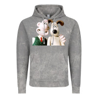Cloud Rock the man with his dog taking selfie w.a.l.l.a.c.e Vintage Hoodie - lanVoArt