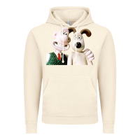 Vintage Artic the man with his dog taking selfie w.a.l.l.a.c.e Vintage Hoodie - lanVoArt