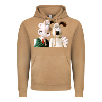 Vintage Camel the man with his dog taking selfie w.a.l.l.a.c.e Vintage Hoodie - lanVoArt