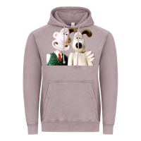 Vintage Zinc the man with his dog taking selfie w.a.l.l.a.c.e Vintage Hoodie - lanVoArt