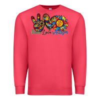 Peace Love Autism Sunflower Premium Sweatshirt | Teevron