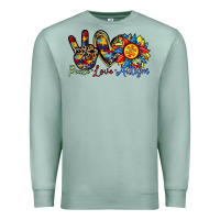 Seafoam peace love autism sunflower Premium Sweatshirt - RacoonDesign