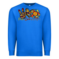 True Royal peace love autism sunflower Premium Sweatshirt - RacoonDesign