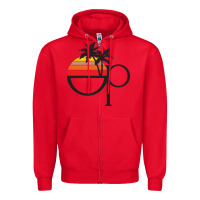 Red ocean pacific Zipper Hoodie - lanVoArt