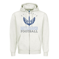 Oatmeal Heather stl battlehawks football! xfl Zipper Hoodie - lanVoArt