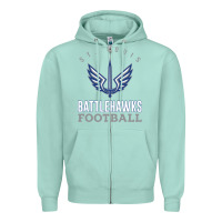 Seafoam stl battlehawks football! xfl Zipper Hoodie - lanVoArt