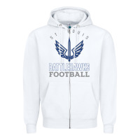 White stl battlehawks football! xfl Zipper Hoodie - lanVoArt