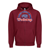Burgundy official f45 training Zipper Hoodie - lanVoArt