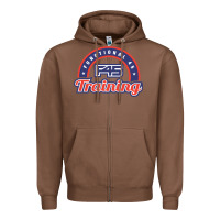 Chestnut official f45 training Zipper Hoodie - lanVoArt