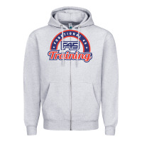 Heather Grey official f45 training Zipper Hoodie - lanVoArt