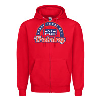 Red official f45 training Zipper Hoodie - lanVoArt