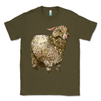 Army Green Angora Goat Classic Tee - LillyAllenDesigns