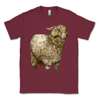 Burgundy Angora Goat Classic Tee - LillyAllenDesigns