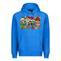 True Royal christmas coffee cups gnomies Premium Hoodie - FaDigitalArtStudio