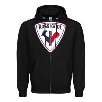 Black finest ski wear Zipper Hoodie - lanVoArt
