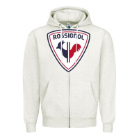Oatmeal Heather finest ski wear Zipper Hoodie - lanVoArt