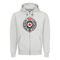 Dove Grey fk partizan Zipper Hoodie - lanVoArt