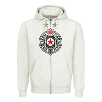 Oatmeal Heather fk partizan Zipper Hoodie - lanVoArt