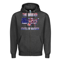 Charcoal Heather the divided states of america political humor usa map t shirt Zipper Hoodie - lanVoArt