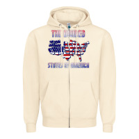 Sandshell the divided states of america political humor usa map t shirt Zipper Hoodie - lanVoArt