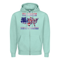Seafoam the divided states of america political humor usa map t shirt Zipper Hoodie - lanVoArt